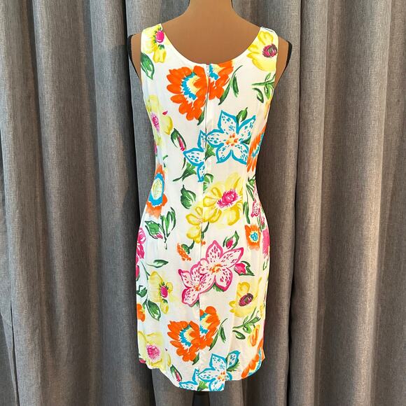 Rabbit Rabbit Designs Floral Print Sleeveless Dress Size 8 - Picture 2 of 6